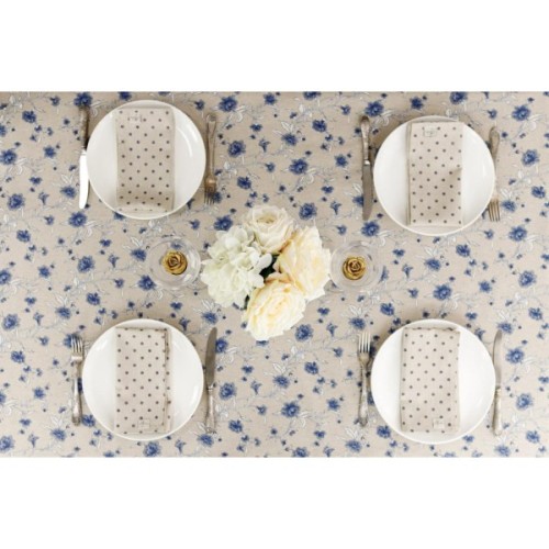 Серветка на стіл Прованс Горох синій Господиня 35х45 см (4823093451865)