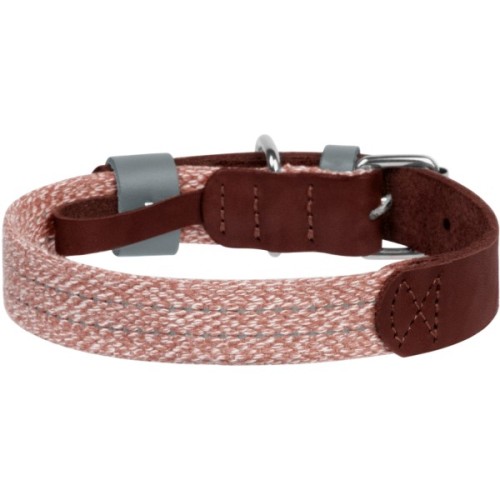 Нашийник для тварин WAUDOG Classic зі шкіри та відновленої бавовни S 15 мм х 27-36 см коричневий (58906)