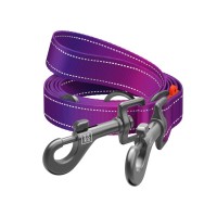 Повідець для собак WAUDOG Nylon Mono світловідбивний М фіолетовий (46489)