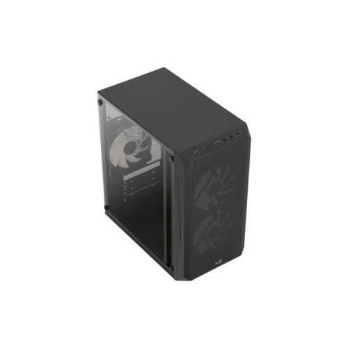 Корпус для ПК AeroCool CS-107-A-BK-v2 Black 600W (ACCX-PC14002.11)