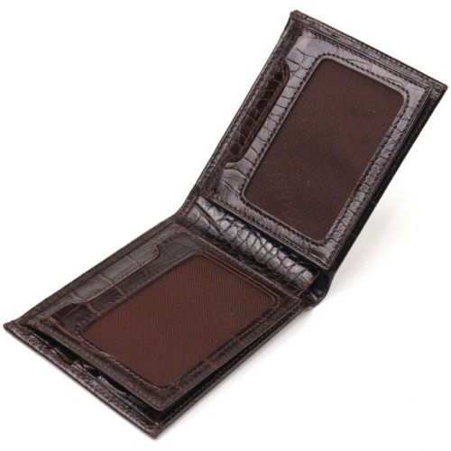 Портмоне Canpellini З натуральної шкіри Коричневе (21522)