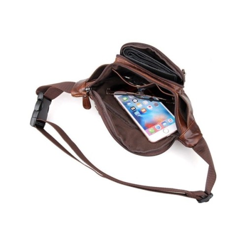 Сумка Vintage Поясна Коричнева (14422)