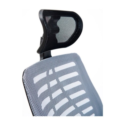 Офісне крісло Richman Бласт Хром M-1 (Tilt) Сітка чорна + сіра (ADD0002355)