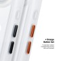 Чохол до мобільного телефона Armorstandart Unit MagCase Apple iPhone 17 Air Clear Silver + Orange Button Set (ARM90583)