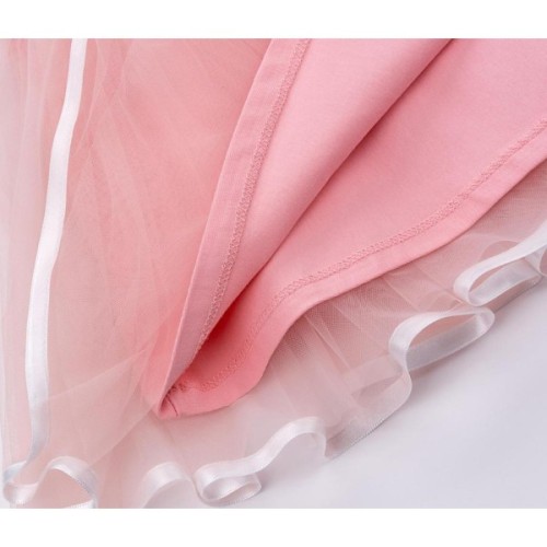 Плаття дитяче Breeze сарафан із фатіновою спідницею і серцем (10862-98G-peach)