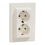 Розетка Schneider Electric ASFORA із заземленням подвійна крем 16А (EPH9900123)