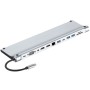 Концентратор 2E USB-C 10-in-1 3xUSB + 2xUSB-C + 2xHDMI + VGA + 3.5mm + microSD/SD + 1xRJ45 0.15m gray (2E-W2703)