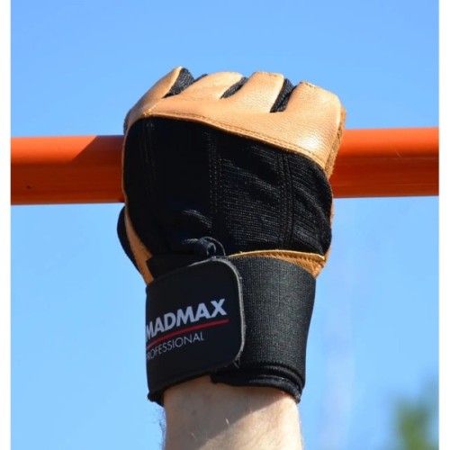 Рукавички для фітнесу MadMax MFG-269 Professional Brown M (MFG-269-Brown_M)