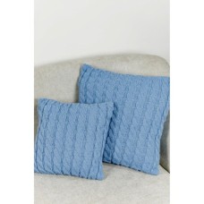 Наволочка Прованс декоративна в'язана Коси волошкова 45х45 (028638)