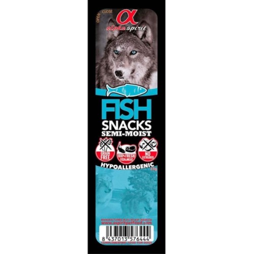 Ласощі для собак Alpha Spirit Dog Snacks Fish 35 г (8437013576444)