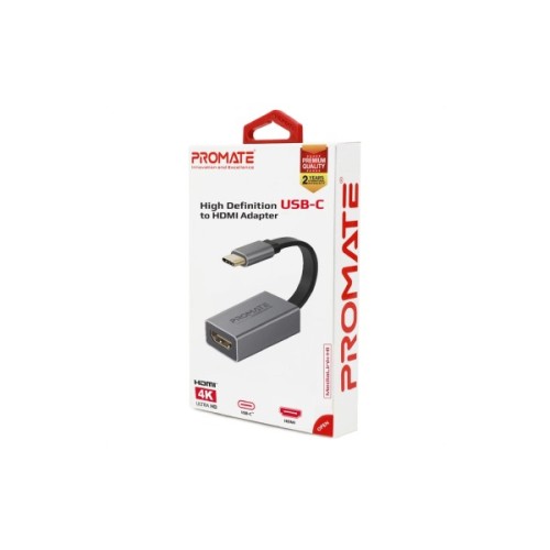Перехідник USB-C to HDMI 4K30Hz grey Promate (medialink-h1.grey)