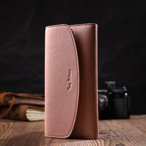 Гаманець Tony Bellucci З натуральної шкіри Пудровий (21963)