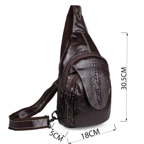 Сумка Vintage З натуральної шкіри Коричнева (14559)