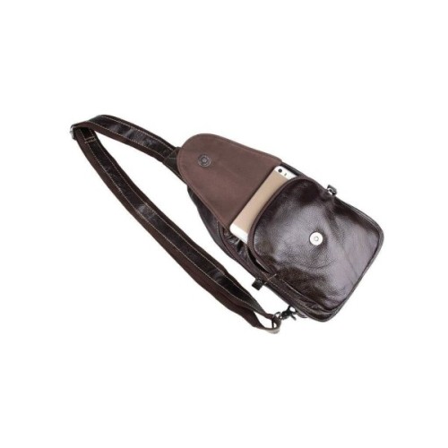 Сумка Vintage З натуральної шкіри Коричнева (14559)