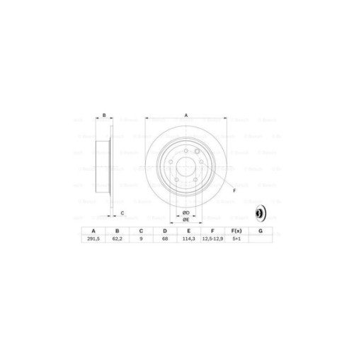 Гальмівний диск Bosch 0 986 479 362