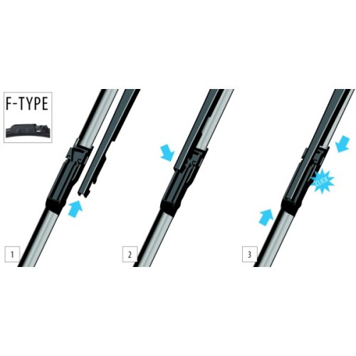 Щітка склоочисника OXIMO 650/650 мм (WFP350350)