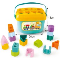 Розвиваюча іграшка Iggy Ziggy сортер Яскраве відерце з фігурками (3858894675432)
