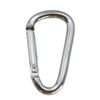 Карабін туристичний Tramp Набір 10 шт без муфти 6 cм Silver (UTRA-300-silver)