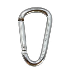 Карабін туристичний Tramp Набір 10 шт без муфти 6 cм Silver (UTRA-300-silver)