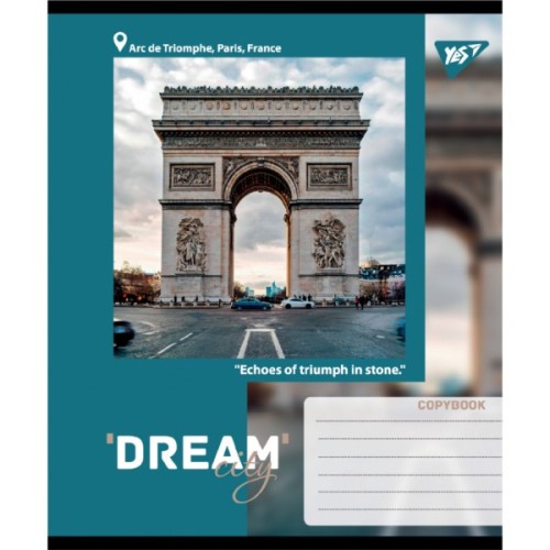 Зошит Yes Dream City А5 96 аркушів клітинка (767707)