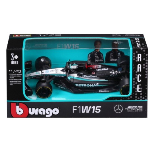 Масштабна модель автомобіля Bburago Автомодель - Mercedes-AMG F1 W15 Performance (2024), 1:43 (18-38208)