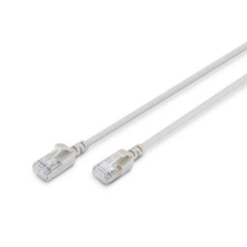 Патч-корд 0.3м, FTP, cat.6A, Sliim, AWG 32/7, Cu, LSZH, grey Digitus (DK-1632-A-003S)