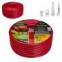 Шланг для поливу Alloid Pro армований, 3-шаровий, SCARLET BUTTERFLY, 3/4", 30м (WH-67672)