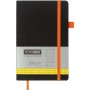 Книга записна Buromax Concept 125x195 мм 96 аркушів в клітинку обкладинка зі штучної шкіри Помаранчева (BM.291162-11)
