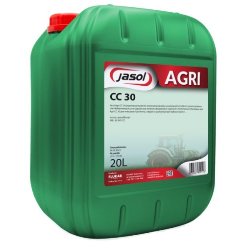Моторна олива JASOL AGRI CC 30 SAE30 20л (CC3020)