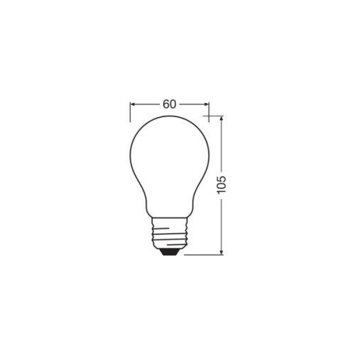 Лампочка Osram SST CLAS A 100 12 W/4000K E27 (4058075434707)