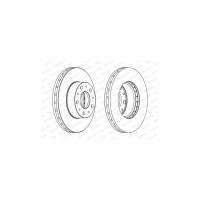Гальмівний диск FERODO DDF1800