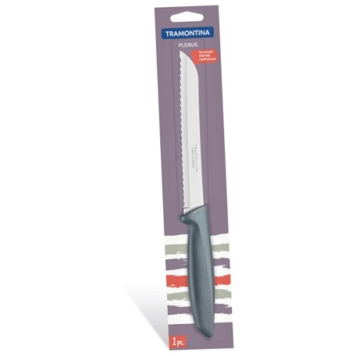 Кухонний ніж Tramontina Plenus Grey Bread 178 мм (23422/167)