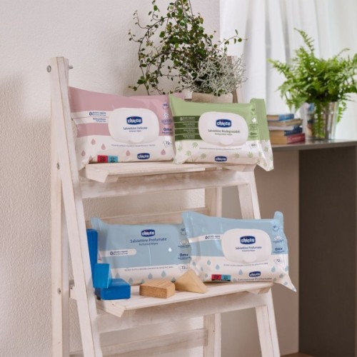 Дитячі вологі серветки Chicco м`які очищаючі, 72 шт. (12050.00)