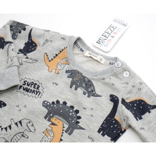 Спортивний костюм дитячий Breeze з динозаврами (18889-86B-yellow)