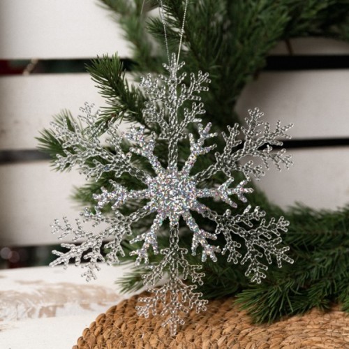Ялинкова іграшка Novogod`ko Сніжинка 32 см Пластик (974869)