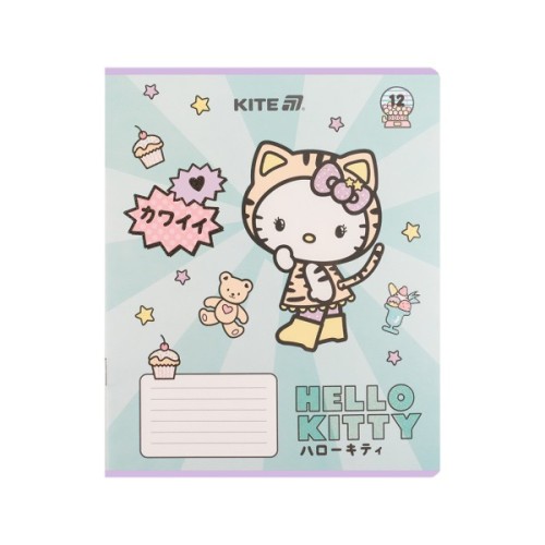 Зошит Kite Hello Kitty, 12 аркушів, лінія (HK25-234-1)