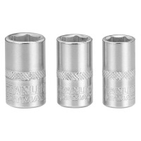 Набір торцевих головок Stanley торцевих 1/4" Maxi Drive, із шестигранним профілем, 3 шт: 8, 9, 10 мм. (FMMT17091-0)