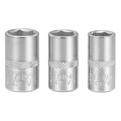 Набір торцевих головок Stanley торцевих 1/4" Maxi Drive, із шестигранним профілем, 3 шт: 8, 9, 10 мм. (FMMT17091-0)