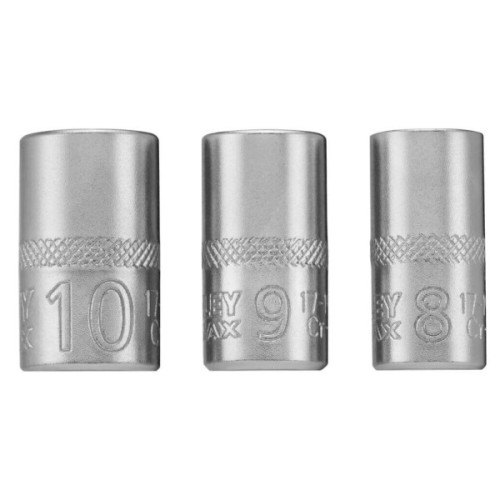 Набір торцевих головок Stanley торцевих 1/4" Maxi Drive, із шестигранним профілем, 3 шт: 8, 9, 10 мм. (FMMT17091-0)
