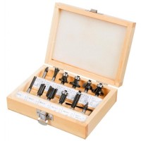 Набір фрез Verto фрез 12 шт, хвостовик 6 мм (60H008)