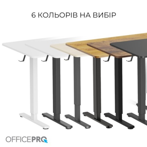 Комп'ютерний стіл OfficePro ODE1470LWB Light Wood/Black (ODE1470LWB)