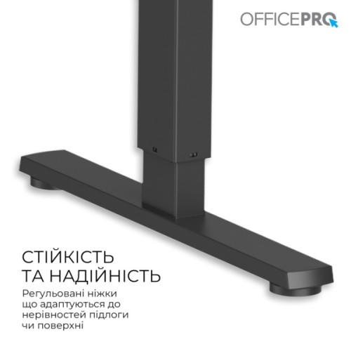Комп'ютерний стіл OfficePro ODE1470LWB Light Wood/Black (ODE1470LWB)