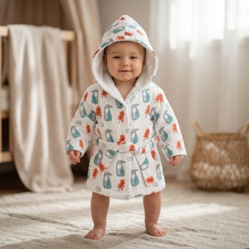 Халат дитячий Bibaby махровий (66263-98-cream)