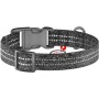 Нашийник для тварин WAUDOG Re-cotton з QR паспортом світловідбивний Ш 20 мм Д 28-40 см сірий (028811)