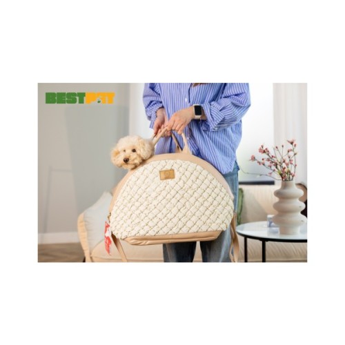 Переноска для тварин MISOKO&CO 40x22x35 см світло-коричнева (YIWUMSK70165)