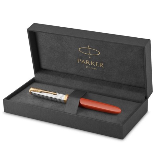 Ручка пір'яна Parker PARKER 51 Premium Rage Red GT  FP F (56 211)
