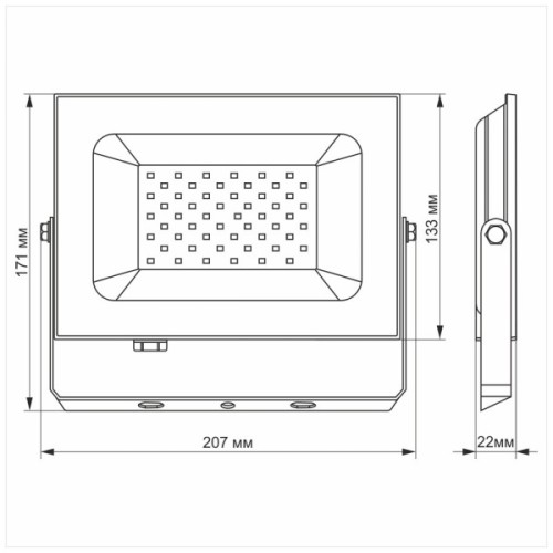 Прожектор TITANUM LED50W 6000K TLF506 220V (TLF506)