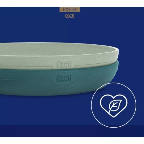 Тарілка дитяча Lovi Pistachio М'ятні 2 шт (21/530_gre)