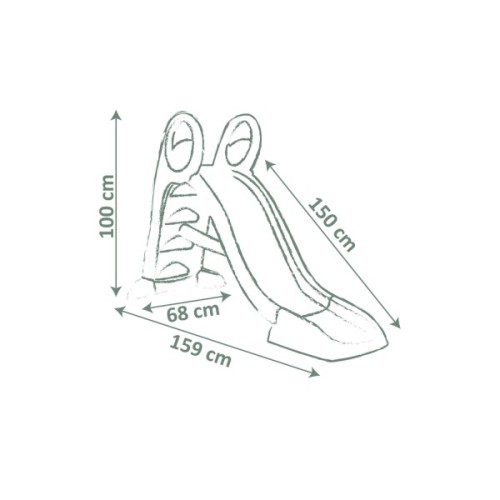 Гірка Smoby Life з водним ефектом зелено-бежева (7600820510)