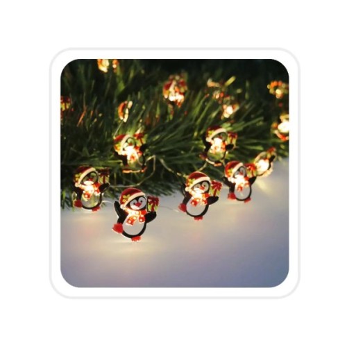 Гірлянда Chomik Струна Пінгвін 2.2 м 20 LED Теплий білий (5900779854154)